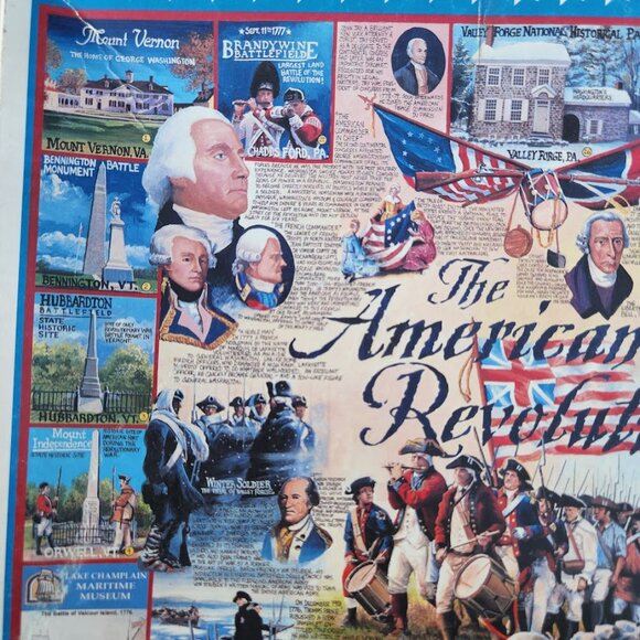White Mountain Puzzle American Revolution 1000 Piece Jigsaw Puzzle Made in USA - Picture 7 of 13